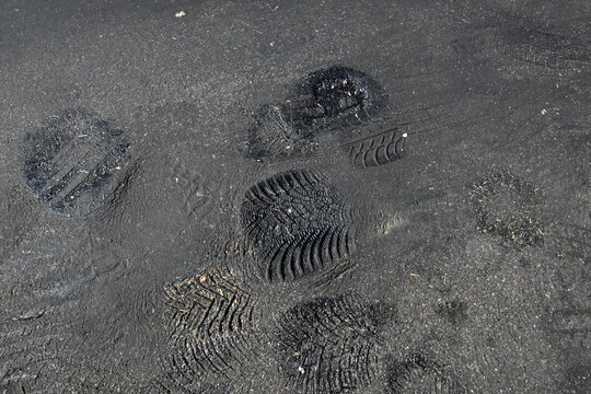 Schmelzender Asphalt