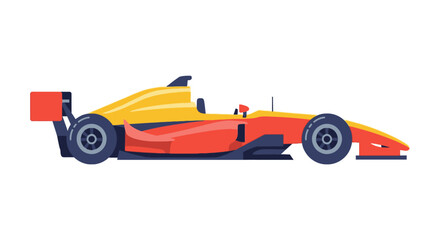 Naklejka premium Speed racing car in motion.