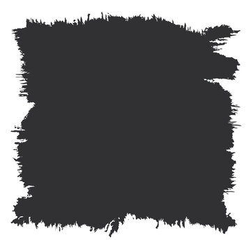 Black grunge ink splatter texture vector