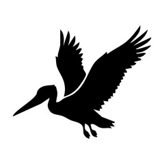 Fototapeta premium pelican silhouette vector
