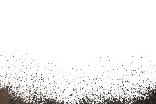  mud splash isolated transparency background..