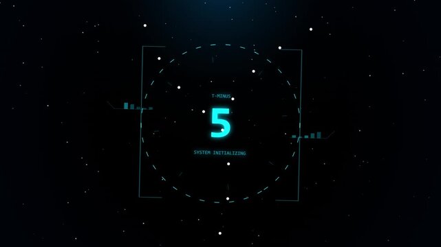 10 Second Digital countdown timer, futuristic interface, numbers  display, cyber security, technology concept, data flow, abstract background
