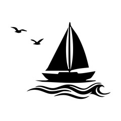 sailing ship silhouette © Menhikki