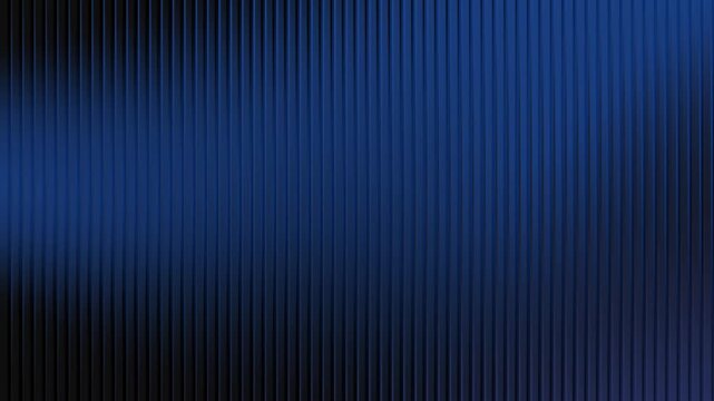 Abstract Dark Navy Blue Vertical Lines Background Loop Modern Ribbed Texture Motion Graphic.