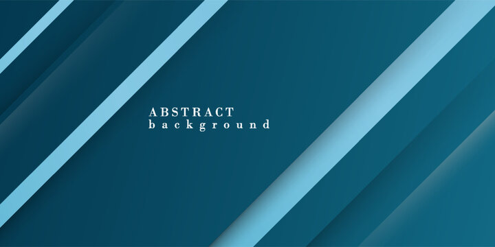 Abstract blue background with long overlapping shadows. Diagonal textured pattern element background. Modern banner style.