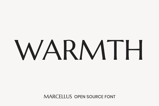 Marcellus Open Source Font Astigmatic
