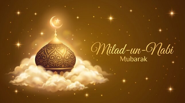 heavenly milad un nabi mubarak festival banner design