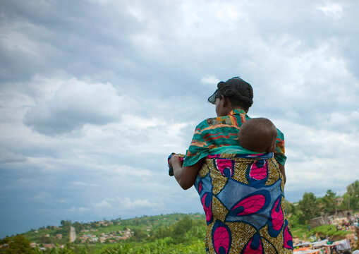 Crowded market, Kigali Province, Kigali, Rwanda
