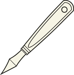 Obraz premium Classic metal pen with clip and retractable cap design Vector
