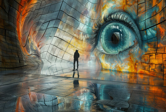 Inner discovery concept representing self awareness and personal transformation.