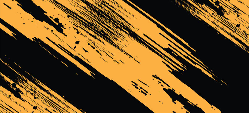 Yellow and dark blue halftone dots gradient grunge texture background color pattern. vector, eps10.