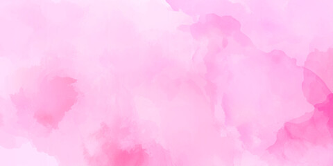 Fototapeta premium Elegant pink watercolor texture background with soft romantic wash and artistic abstract ink splashes , hand painted vector illustration, Soft pink watercolor and abstract background