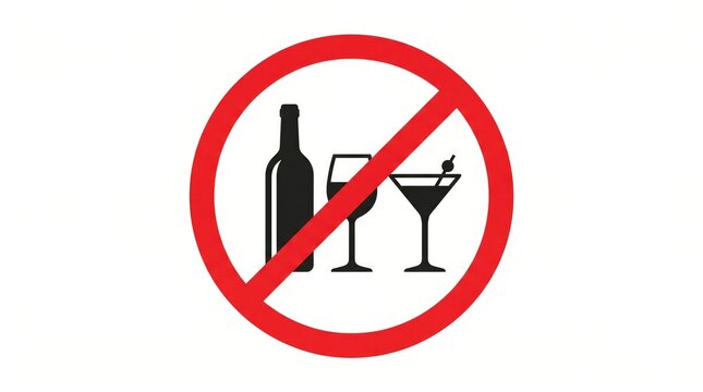 No Alcohol Sign Prohibition