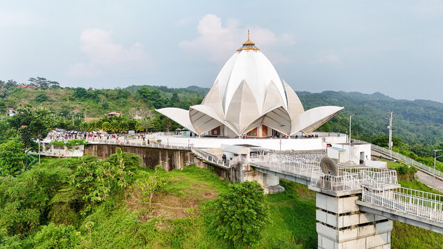 Sumedang, West Java, Indonesia - May 23, 2026: Aerial View Of Al Kamil Mosque
