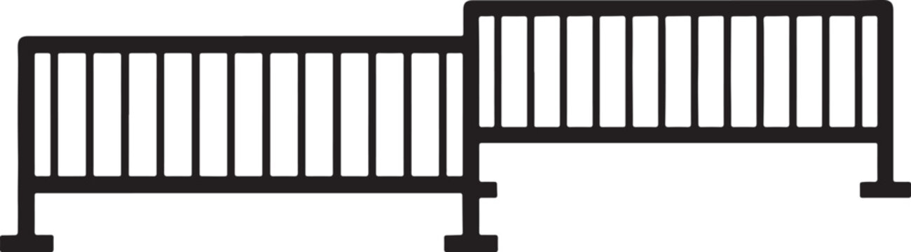 Black metal bed frame headboard footboard