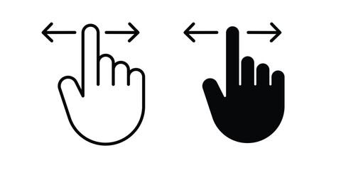 Fototapeta premium Finger swipe icon
