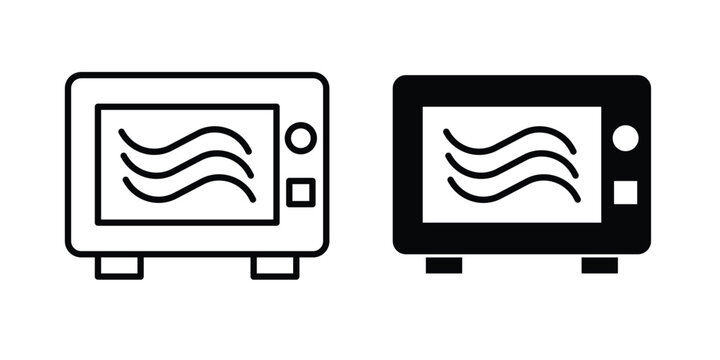 Microwave oven icon