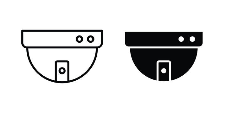 Dome cctv camera icon