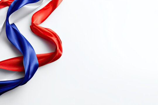  Red and Blue Satin Ribbons 