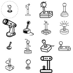 Joystick Single Stock Icon Style Outline Icon © P_edits
