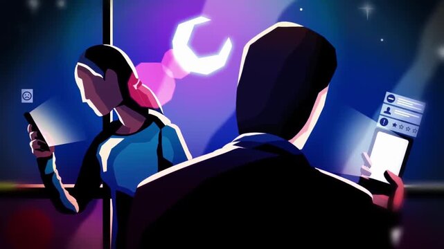 Animated Tech Support Technicians Troubleshooting with Smartphones, 2D Stylized Mechanics Repairing Data Infrastructure