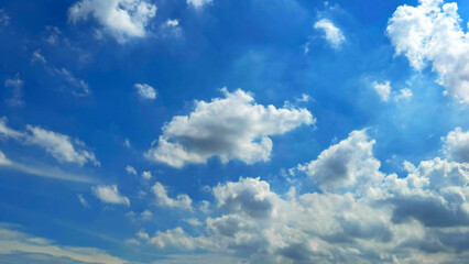 Obraz premium Blue sky with clouds background