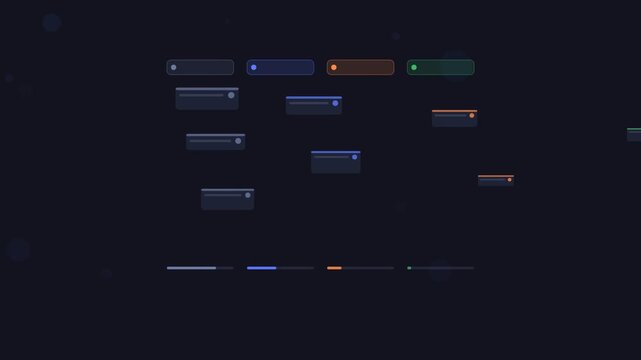 Sales Pipeline Finance Animation Dark
