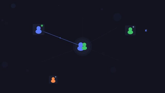 Remote Team HR Animation Dark Corporate