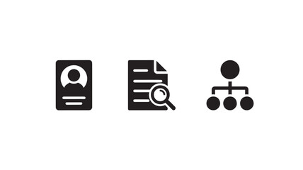 Naklejka premium Business Icons Set For Corporate Technology Concepts