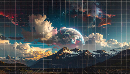 Planet Horizon Digital Landscape