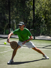 Dynamic padel action shot for fitness campaigns ads and event promotion © Mike Orlov