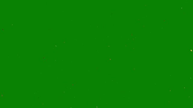 Golden Confetti Explosion on Green Screen.red and white confetti explosion isolated alpha channel animation,celebration.4K Shiny Metallic Gold Confetti Falling Seamless Looping Video