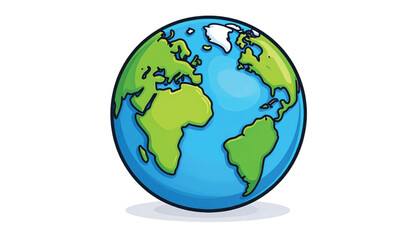 Fototapeta premium Globe Earth Planet World Map.
