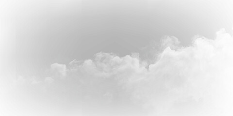 Obraz premium Realistic white smoke cloud isolated on transparent background PNG with soft fog effect