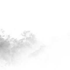 Fototapeta premium Realistic white smoke with soft edges isolated on transparent background PNG