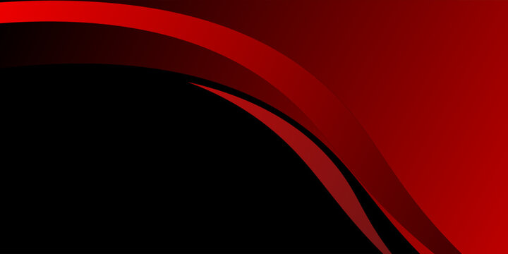 Abstract red and black wave background, futuristic corporate curve vector illustration.