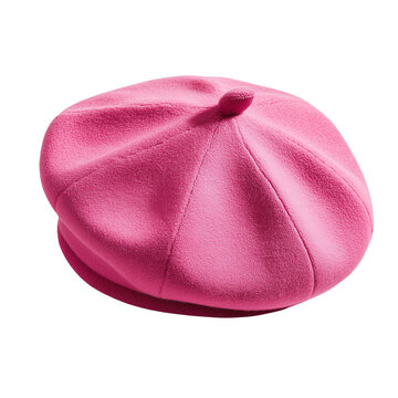 Pink Beret Isolated