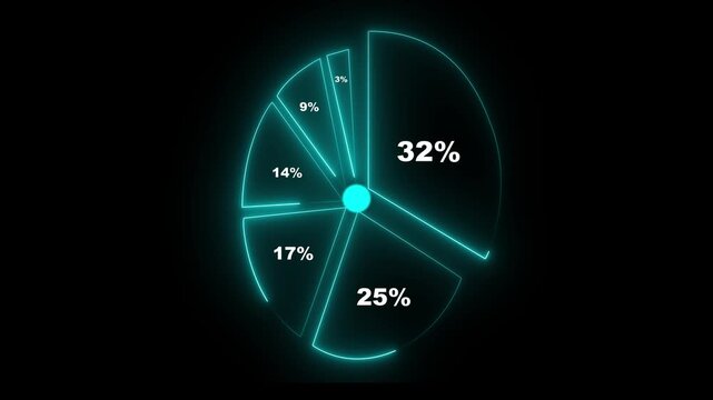 nvestment portfolio diversification strategy. Risk management and asset allocation animation 4k video