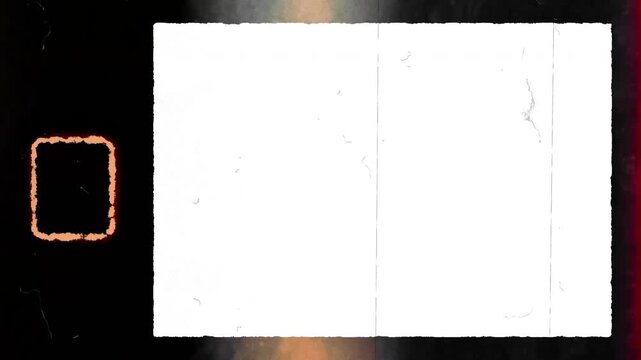 Super 8 film frame for retro film projects, video editing, cinematic textures, overlay effects, vintage visuals, and multimedia design.