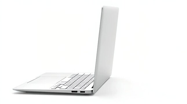 Modern Laptop with Green Screen Displaying Content