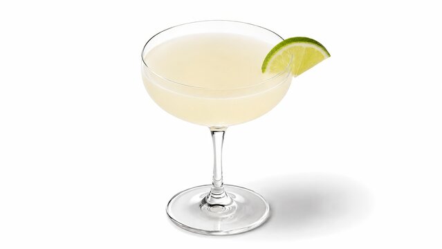 Classic Daiquiri isometric 3d illustration, ultra detailed isolated drink render for corporate presentation and luxury menus