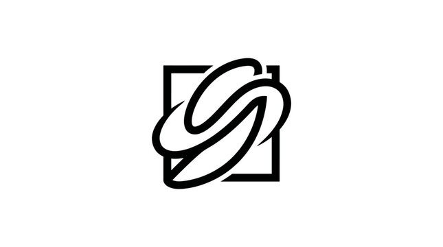 Black and white square symbol logo.
