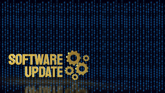 Software Update Technology For Secure Digital Innovation 3d render.