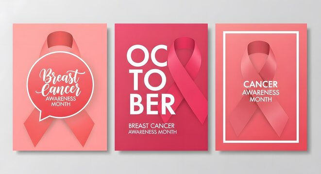 Breast cancer awareness month posters