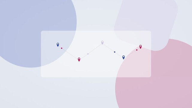 royal blue and raspberry AI automation workflow flat design loop