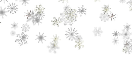 Abstract winter background with falling snowflakes. Perfect for seasonal designs and greetings. Ele © vegefox.com