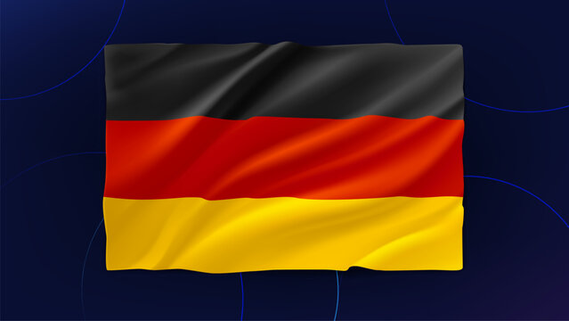 German national flag. 3d vector