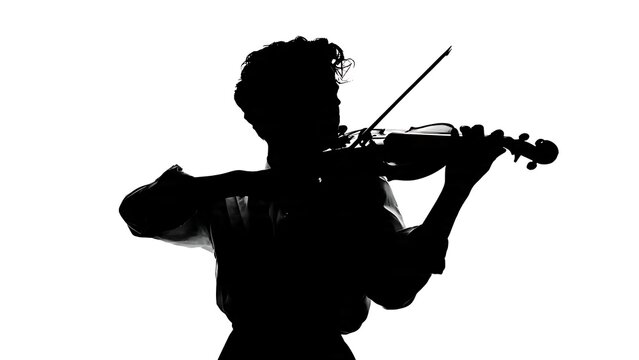 Sniper silhouette in black tactical gear aiming rifle.