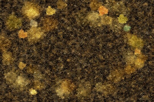 Abstract background featuring glowing golden bokeh particles scattered across a dark, richly textured surface, creating a sophisticated and luxurious atmosphere.