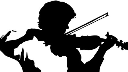 Naklejka premium Silhouette of person playing golf swing on beach.